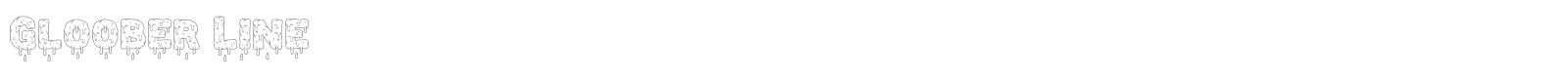 Gloober font preview